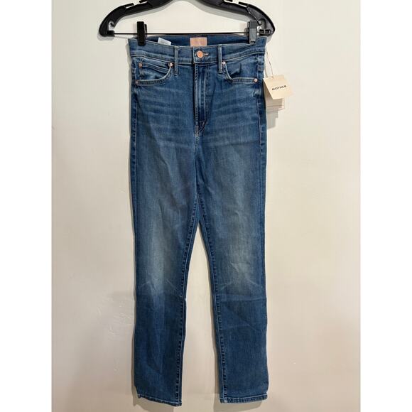NWT Mother The Swooner Rascal Hover Straight Jeans Healing Jar Women's Size 25 - Picture 3 of 8